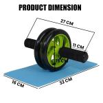 Abs Roller Home Gym/Indoor Wheel for Abs Workouts Multicolor (Pack of 1).
