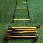 Speed Agility Ladder, Fixed Foldable Fitness Training Ladder(Pack of 1 ) Multicolor.