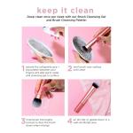 OCEAN BEAUTY Cheek Makeup Brush, Makeup Application, Pink, Aluminum Handle (1 Piece)