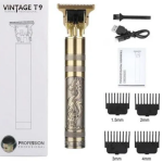 Vintage T9 Trimmer Men Beard Trimmer, Professional Hair Clipper, Adjustable Blade Clipper,