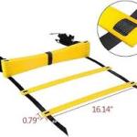 Speed Agility Ladder, Fixed Foldable Fitness Training Ladder(Pack of 1 ) Multicolor.