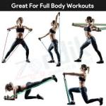 Double Toning Resistance Tube Pull Rope Elastic Rubber Exercise(Pack of 1).