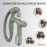 Electronic Adjustable Hand Grip Strengthener 10 to 100kg Hand Gripper With Counter(Multicolor).