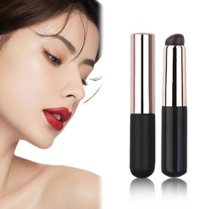 Silicone Makeup Brush, Silicone Lip Brush (Pack of 1 ) Black.