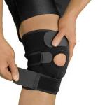 Sports KNEE CAP SUPPORT BELT FOR MEN AND WOMEN ( 1 Pair) Black.
