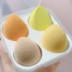 Makeup Sponge Set Beauty Blender with Egg Case, (Multicolor 4) box.