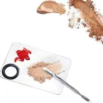 Stainless Steel Mixing Makeup Plate Tool. (Pack of 1)