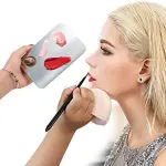 Stainless Steel Mixing Makeup Plate Tool. (Pack of 1)
