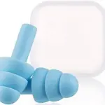 (2 Pair) Waterproof Ear Plugs, Concert, Study, Loud Noise Reducing Ear Plug Multicolor.