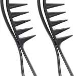 Wide Tooth Comb Hair Care Massage Scalp Women (Pack of 2).