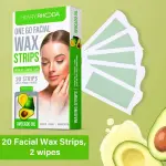 Women One Go Facial Wax Strips 20 Strips (Chamomile - Shade 01)