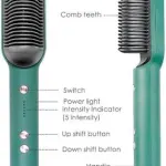 3 in 1 Comb Brush for Women, Hair Styler Brush, Electric Hair Style(Green) 1 Pcs