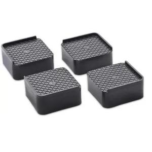 Refrigerator Stand, Washing Machine Stand, Furniture Base Stand (Pack of 4)Black.
