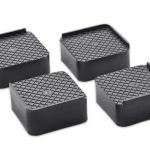Refrigerator Stand, Washing Machine Stand, Furniture Base Stand (Pack of 4)Black.