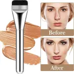 Premium Flat Foundation Makeup Liquid Brush(Silver)Pack of 1.