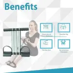 Triple Spring Tummy Trimmer | ab exerciser | Abdominal Workout (Multicolor).