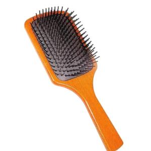 PROFESSIONAL HAIR SALON WOODEN PADDLE HAIR BRUSH  (Pack of 1).