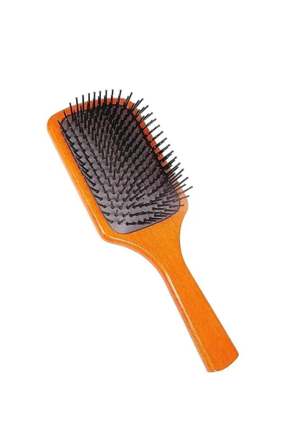 PROFESSIONAL HAIR SALON WOODEN PADDLE HAIR BRUSH  (Pack of 1).