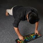 Push Up Board for Chest, Shoulder, Back and Triceps Muscles, home and Gym Use, Color Black(pack of 1).