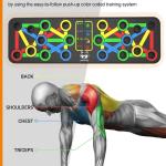 Push Up Board for Chest, Shoulder, Back and Triceps Muscles, home and Gym Use, Color Black(pack of 1).