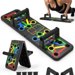 Push Up Board for Chest, Shoulder, Back and Triceps Muscles, home and Gym Use, Color Black(pack of 1).