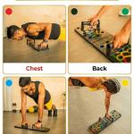 Push Up Board for Chest, Shoulder, Back and Triceps Muscles, home and Gym Use, Color Black(pack of 1).