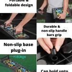 Push Up Board for Chest, Shoulder, Back and Triceps Muscles, home and Gym Use, Color Black(pack of 1).