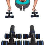 Push Up Bar Stand For Gym & Home Exercise (orange) 1 Piece.
