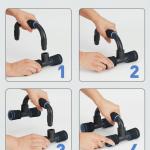 Push Up Bar Stand For Gym & Home Exercise (orange) 1 Piece.