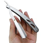 Stainless Steel Straight Edge Barber Razor Folding Shaving Shaver Without Blade for Men