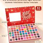 Red Palette 63 Multicolor Eyeshadow (Pack of 1).