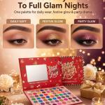 Red Palette 63 Multicolor Eyeshadow (Pack of 1).
