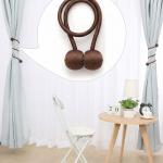 2 Pair Magnetic Curtain Tiebacks. (Brown)