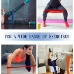 Loop Bands for Fitness, Yoga, Pilates, Legs, Waist, Shoulders, HIPS and Strength Training - Set of 5