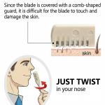 2 Pcs Nose Hair Remover Cutter, 2-in-1 Nasal Hair Cutter