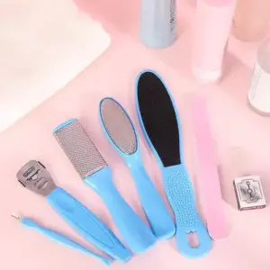 8 in 1 Pedicure Tool Kit for Feet Foot Scrubber for Dead Skin