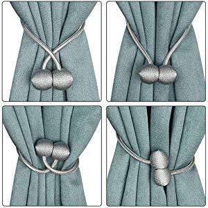 2 Pair Magnetic Curtain Tiebacks