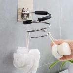 Stainless Steel Stand for Bathroom and Barber Hairdryer Holder (Pack of 1)