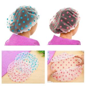 Waterproof Reusable Bathroom Shower Caps (Pack of 4)