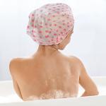 Waterproof Reusable Bathroom Shower Caps (Pack of 4)