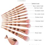 Diamond cut Handle Makeup Brush Set (11 Pics)