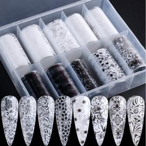 (10 Rolls) Nail Foil Transfer Sticker