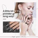 Gold Silver Chrome Nail Powder with Sponge Applicators (2 PICS)