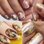 12 Professional Gold Silver Copper Chip Foil Nail Glitter (Pack of 1)