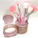 Soft 8 PICS Bristle Face and Eye Wooden Color Makeup Brush