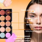 15 colour makeup Platte (Pack of 1).