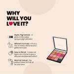 16 Color Eyeshadow Palette (Multicolor) 1 Piece.