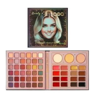 Makeup Eyeshadow Palette, 36 Shades Matte and Shimmer Colours, 3 concealer Shades, 16 lipstick shades 1Pcs
