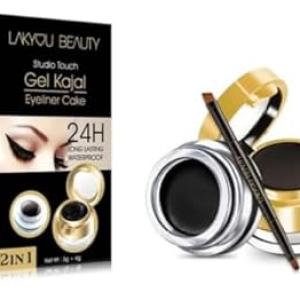 Professional Gel Kajal Eyeliner, 24H Long Lasting | Waterproof  (Pack of 1)
