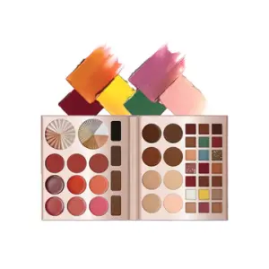 44-Color Shadow Palette - Highlighter, Contour, Blusher, Eyebrow, and Eyeshadow 1 Pcs